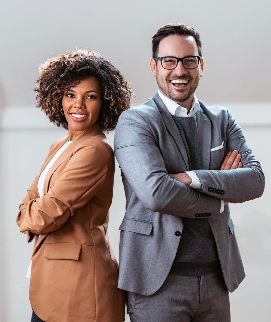 2 people smiling hero